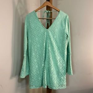 NWT mint lace shift dress